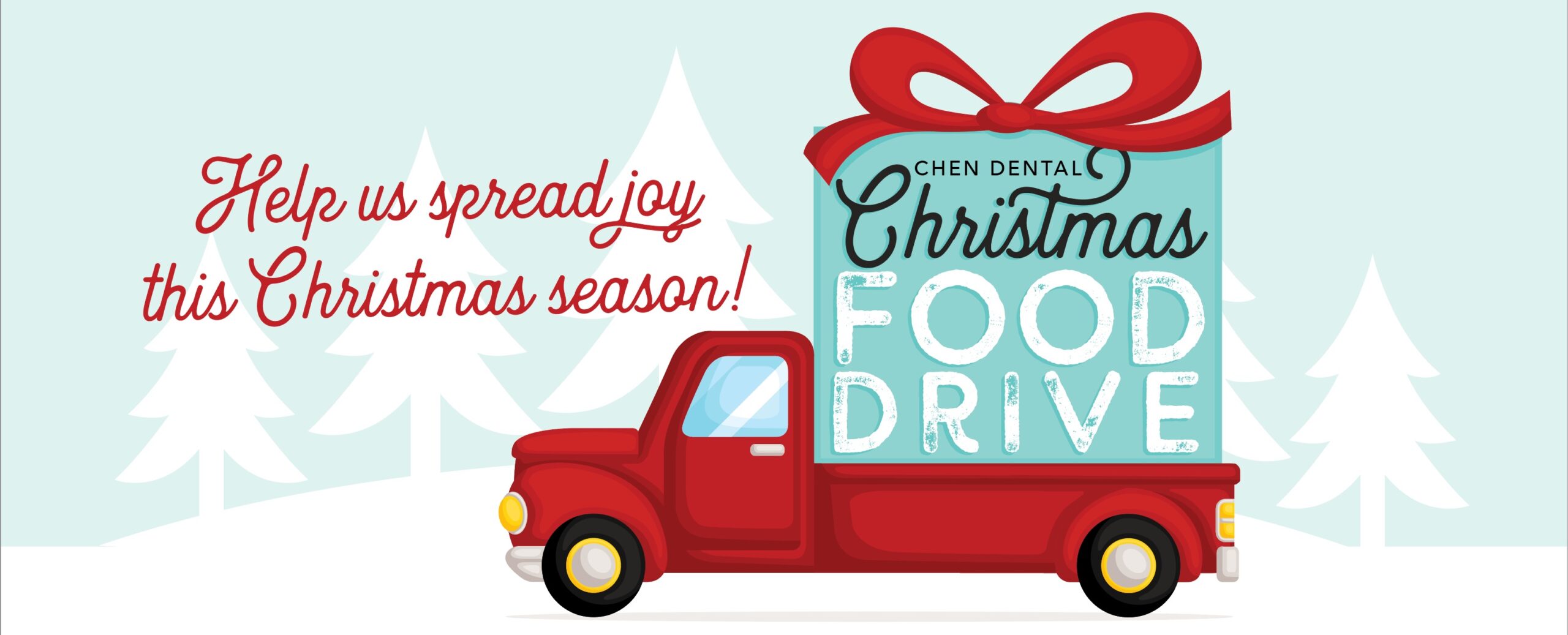 Christmas Food Drive poster