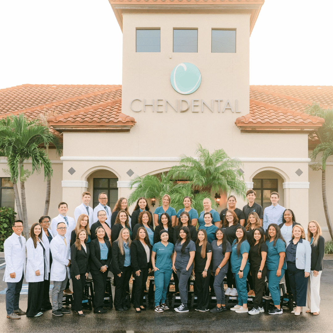 Chen Dental Team in front of office