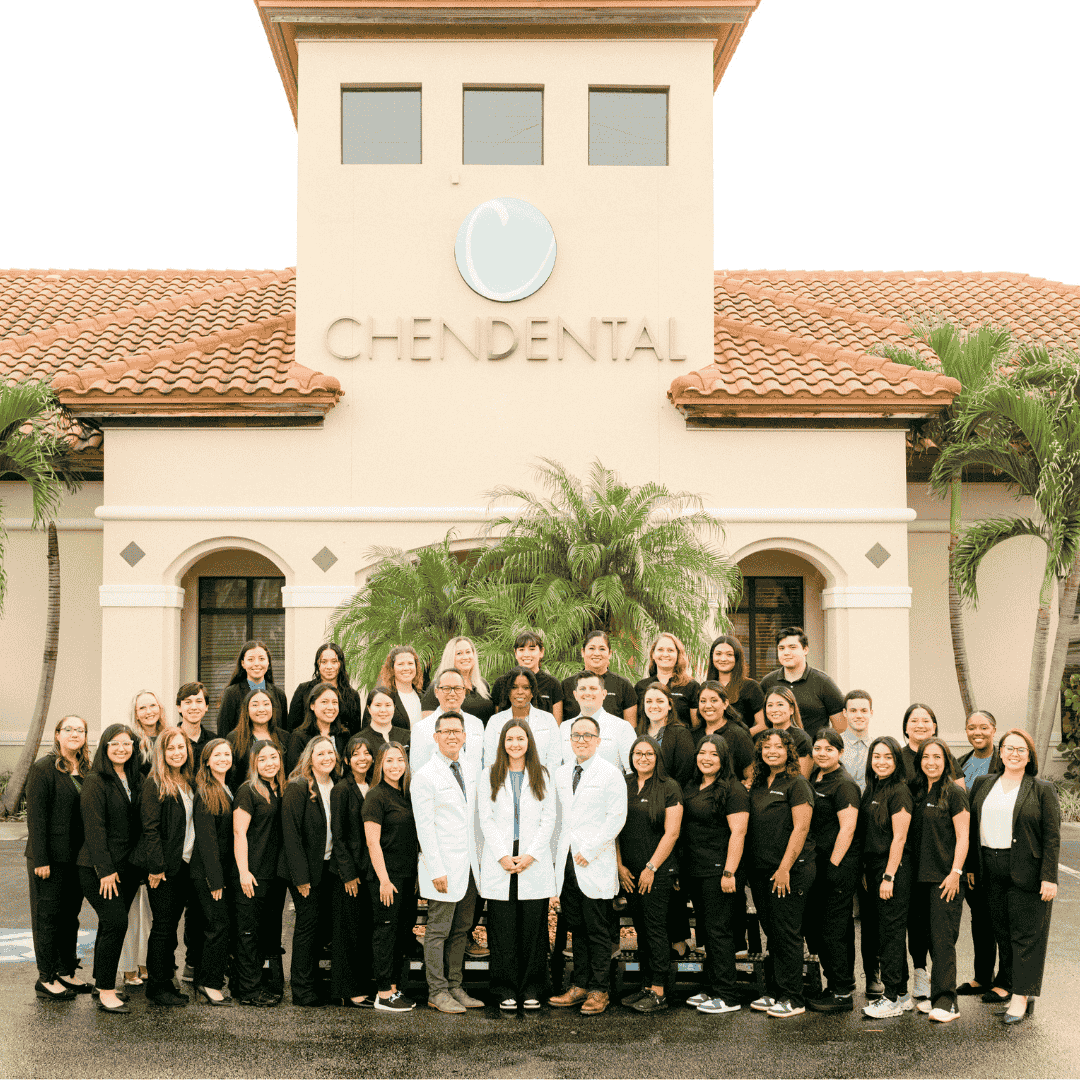 Chen Dental Team in front of office